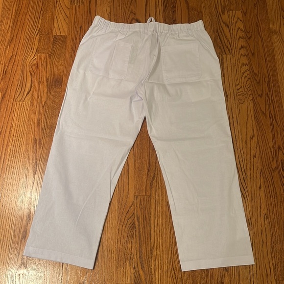 NWT Men’s White Linen Pants Size 2XL - Picture 4 of 6